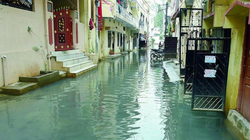 Stagnation points are those where large amounts of rain water accumulate due to the absence of drains or because existing drains are clogged or encroached upon, impeding the free flow of water or where roads are situated in low-lying areas. (Representational image)