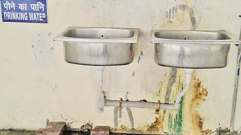 The local MRTS stations lack proper toilets and drinking water facilities.
