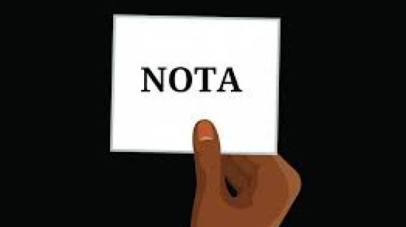 In Hyderabad, the highest number of Nota votes was registered in Medchal with 3,402 votes followed by Qutbullapur with 2,976, followed by LB Nagar, Uppal and Serilingampally.   (Representational Images)