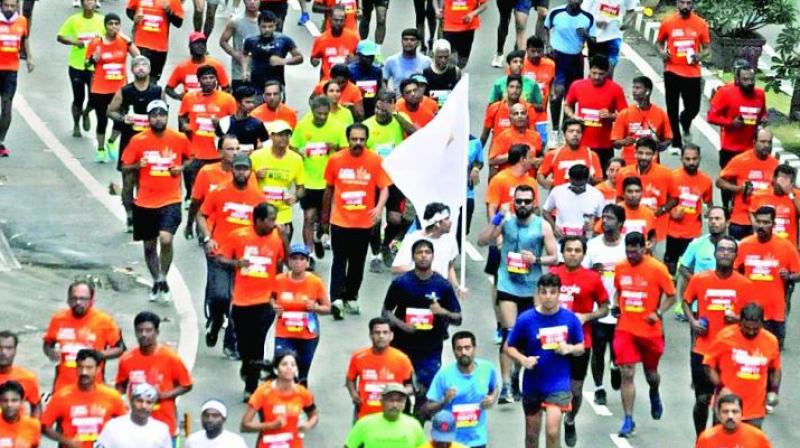 The organisers claimed that there was a 20 per cent increase this year compared with last year when 16,000 persons took part.  (Representational image)