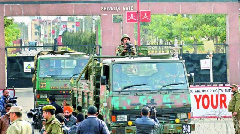 Saturdays attack on Sunjuwan camp was the worst in months, with five soldiers and the father of one of the soldiers killed and women and children among the ten wounded. (Photo: PTI)