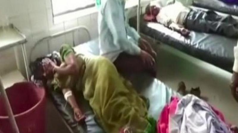 Woman was immediately rushed to a nearby hospital where she was given initial medication. (Photo: ANI)