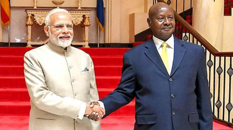 India is willing to address the trade deficit with Uganda, Prime Minister Narendra Modi on Wednesday said as he urged the business community of the two countries to fully exploit the favourable conditions for enhancing the bilateral trade. (Photo: AFP)