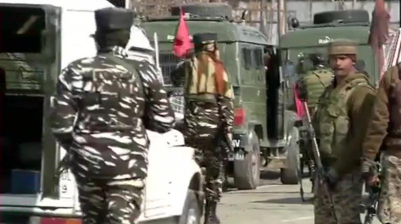 Security forces launched a cordon and search operation in the area during the night after receiving inputs about the presence of militants there.    (Photo: ANI | Twitter)