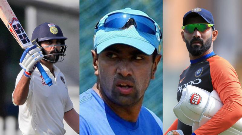 Test spinner Ravichandran Ashwin, discarded Test opener Murali Vijay and wicket-keeper-batsman Dinesh Karthik were Wednesday named in a strong Tamil Nadu team for the Ranji Trophy cricket tournament, which begins on November 1. (Photo: AP / PTI)