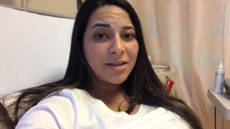 The mother-to-be has already gone live on Facebook three times since she got admitted to the hospital to deliver baby girl. (Photo: Facebook)