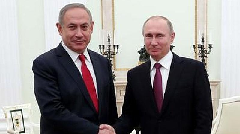 Israel Prime Minister Benjamin Netanyahu and Russian President Vladimir Putin