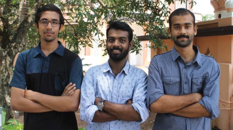 TKM students Adarsh, Vinayak Nair and Ansim Ansari selected for a trip to the Silicon Valley.