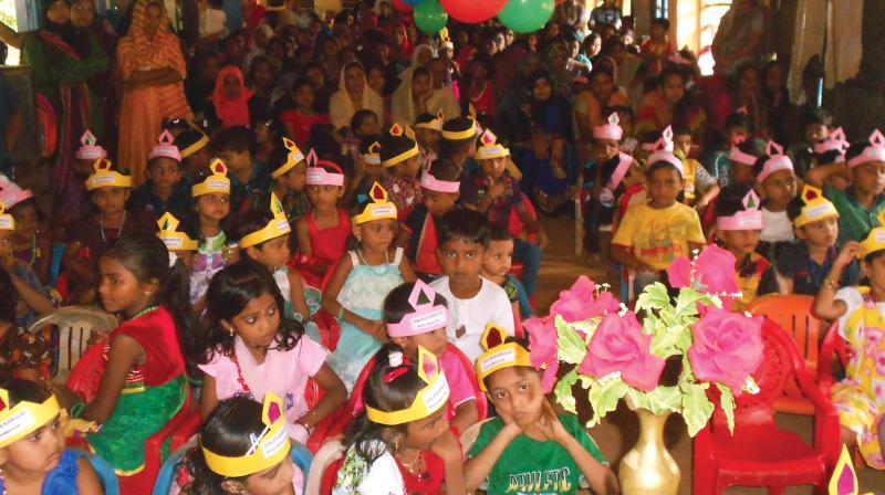 Pravesanolsavam is conducted in all government and aided primary schools in the state.