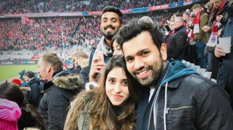 Rohit Sharma posted the picture of themselves in the stadium on Instagram. (Photo: Rohit Sharma/Instagram)