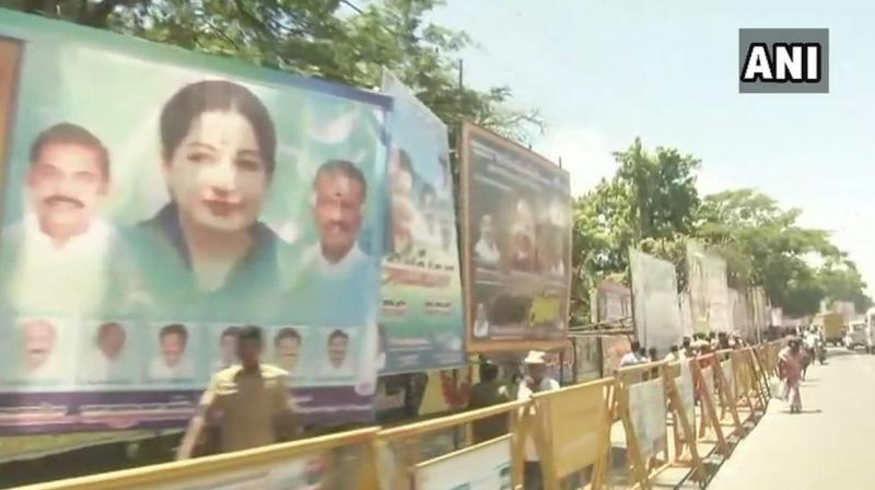 The petitioner alleged over 1,500 unauthorised banners had been erected across the city and that the authorities have turned a blind eye when the issue was brought to their knowledge. (Photo: ANI/Twitter)