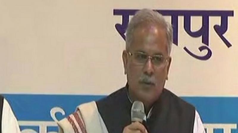 Chhattisgarh CM Bhupesh Baghel also announced to form an SIT to probe May 25, 2013, Jhiram Ghati Naxal attack, in which 29 people including prominent Congress leaders were killed. (Photo: ANI)