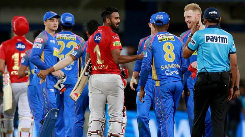 Lokesh Rahul of KXIP celebrates after win the matchduring match thirty eight of the Vivo Indian Premier League 2018 (IPL 2018) between the Kings XI Punjab and the Rajasthan Royals held at the Holkar Cricket Stadium, Indore (Photo: IPL website)