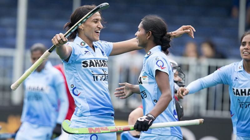 Two weeks after the Indian mens team lifted the Asia Cup beating Malaysia in the final, Indian women claimed the top honours, beating China in the final of the Asia Cup. (Photo: FIH)