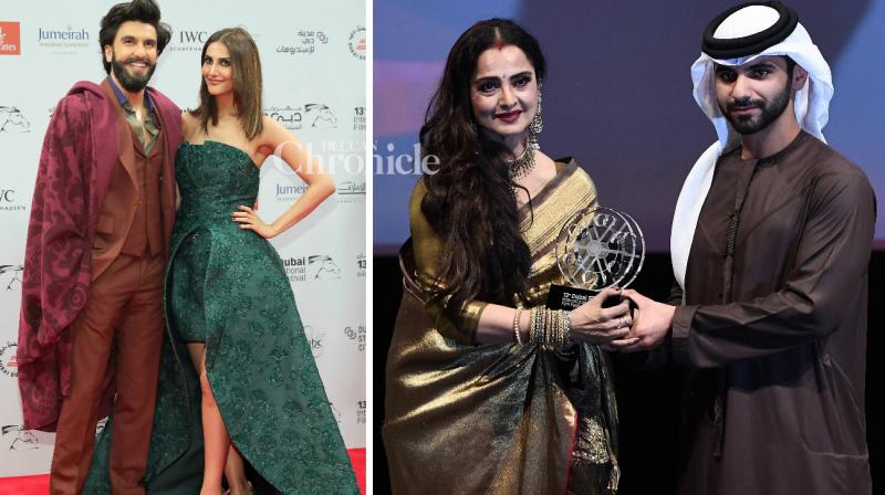 Rekha honoured, Ranveer-Vaani dazzle at Dubai film festival