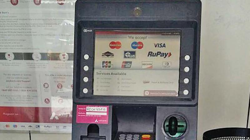 ATM from which  burglars tried to skim money.  (Photo:DC)
