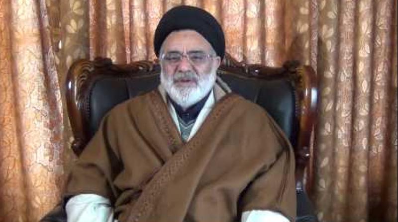 Hardline Hurriyat Conference leader and prominent Shia cleric Aga Syed Hassan (Photo: video grab)