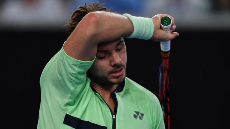 Stan Wawrinka hit 41 unforced errors as he crashed to 4-6, 6-3, 6-2 defeat. (Photo: AFP)