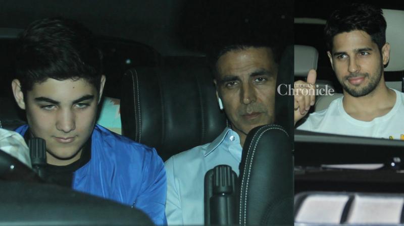 Family, stars come out to watch Akshay Kumars Jolly LLB 2
