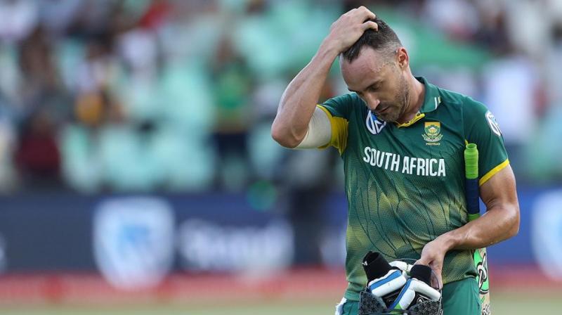 Faf duPlessis injury comes a massive blow to the home side which lost the first one-dayer in Durban. (Photo: BCCI)