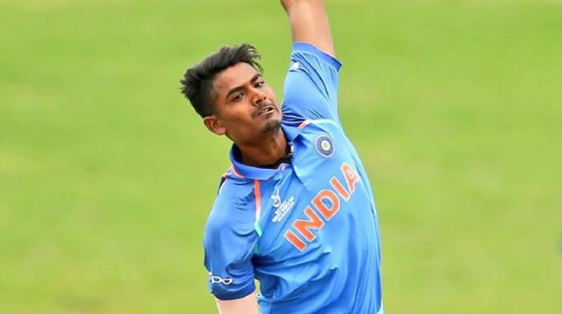 Anukul Roy picked up 2/32 in the final against Australia to top the chart due to better average. (Photo: Twitter / ICC))