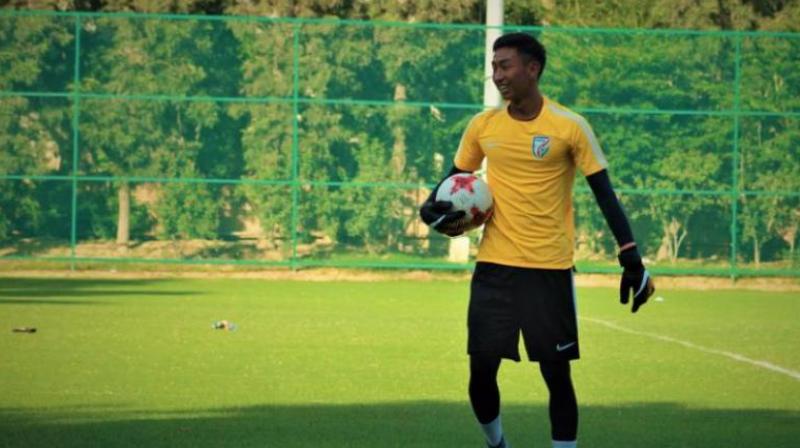 Motherwells interest in Dheeraj Singh grew after his impressive showing at the U-17 World Cup. (Photo: Twitter)