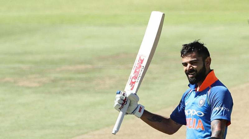 Virat Kohli, who notched up his 34th ODI hundred, scored an unbeaten 160 off 159 balls to set up Indias 124-run win. (Photo: BCCI)