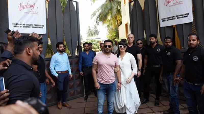 Actor and Businessman sachiin Joshi seen after formally taking over possession of Kingfisher Villa in Goa on Monday.(Photo: PTI)