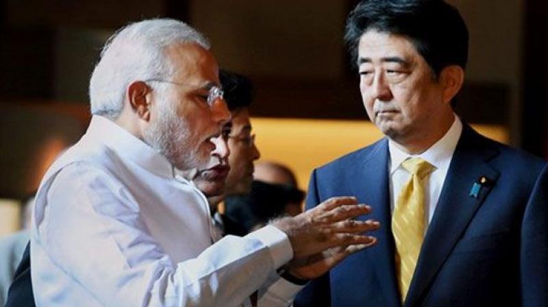 Prime Minister Narendra Modi with his Japanese counterpart Shinzo Abe in Kyoto. (Photo: AP/File)