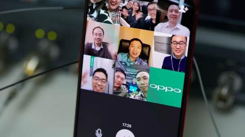 Engineers from six OPPO R&D institutes worldwide participated in the video call using WeChat