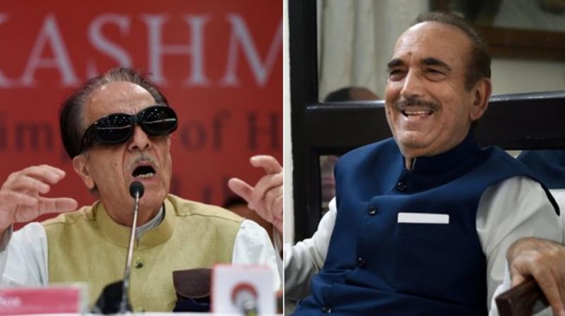 A sedition complaint has been filed in a Delhi court against senior Congress leaders Ghulam Nabi Azad and Saifuddin Soz. (Photo: File | PTI)