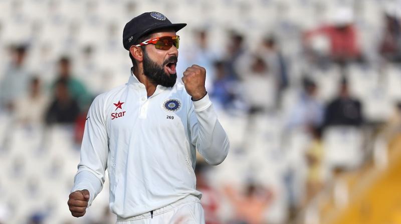 Virat Kohli created a record by being the first Indian captain to lead India in 19 consecutive unbeaten Tests. (Photo: AP)