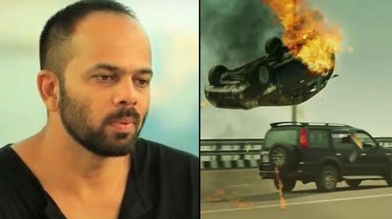 Rohit Shetty is the only one to direct sequences of cars blowing up so frequently.