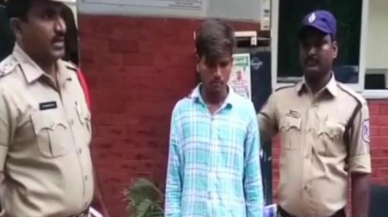 According to ACP, Malkajgiri, the arrested youth who has been identified as G Prem Sagar picked the deceased D Prem from Uppal and took him to an isolated place in Adibatla where he attacked him with a stick before setting him ablaze. (Photo: ANI)