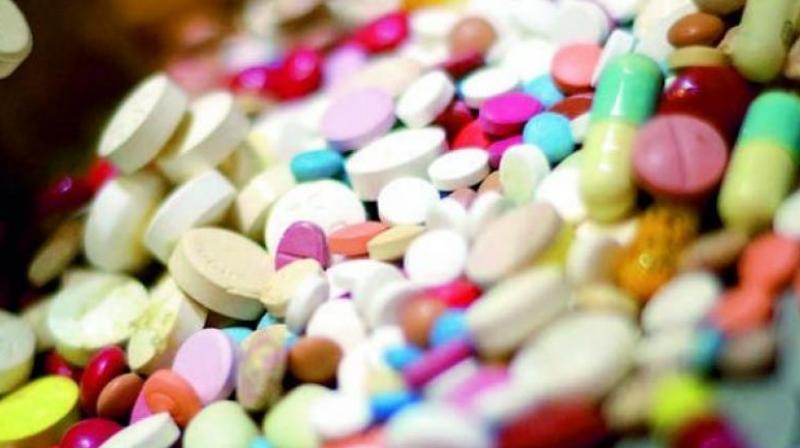 Drug inspectors seized expired medicines being sold by four medical shops in Nakkal Road and Gunadala in the city on Thursday.