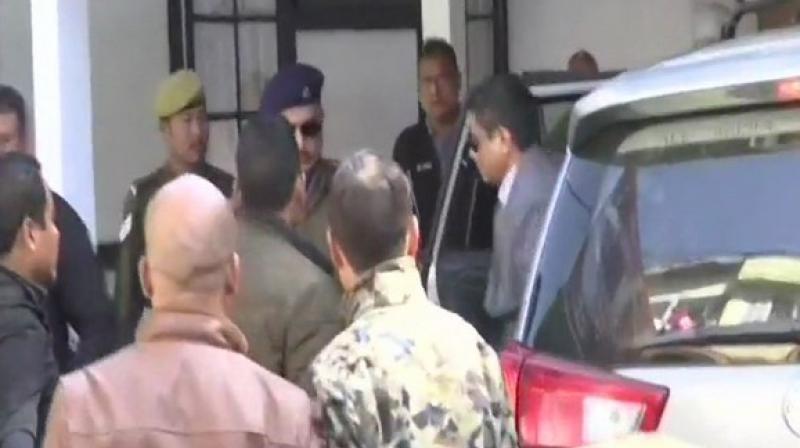 This is the third day of his questioning by the central investigative agency. (Photo: ANI)