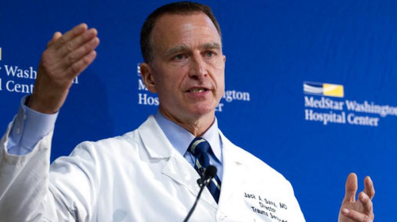 MedStar Washington Hospital Center Director of Trauma Dr. Jack Sava speaks during a news conference in Washington, Friday, about the condition of House Majority Whip Steve Scalise of La. (Photo: AP)