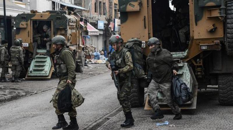 Turkish soldiers were hospitalized late Saturday in western Manisa province following complaints of stomach pains and vomiting. (Photo: Representational/AFP)