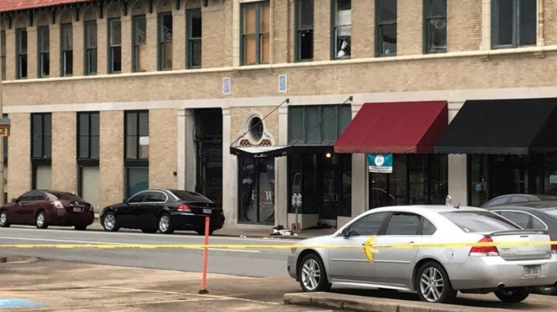 The entrance of an Arkansas nightclub where police are investigating a shooting is cordoned off with police tape Saturday. (Photo: AP)