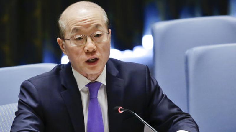 Chinas United Nations Ambassador Liu Jieyi speaks during U.N. Security Council meeting on non-proliferation of weapons of mass destruction. (Photo: AP)