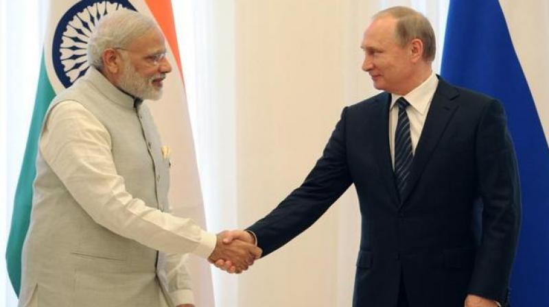 Indian PM Narendra Modi with Russia President Vladimir Putin. (Photo: AFP)