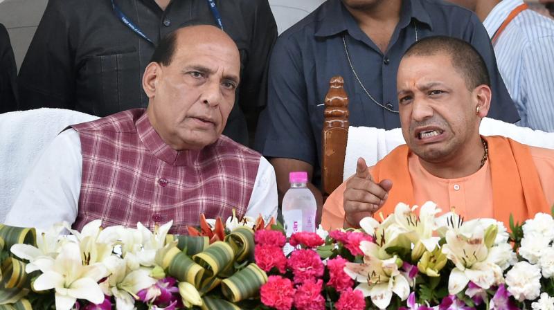Union Home Minister Rajnath Singh assured countrymen that adoption of the new India policy will help the government solve issues like terrorism, naxalism and Northeast insurgency by 2022. (Photo: PTI)