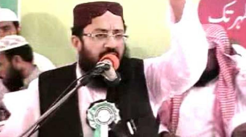 Qari Mohammad Yakub Sheikh is the representative of Jamaat-ud-Dawa (JuD) in the Difa-e-Pakistan Council. (Photo: ANI/twitter)
