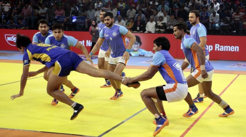 The Indians completely dominated the proceedings against Thailand, to ease into the World Cup final. (Photo: Kabaddi World Cup Media)