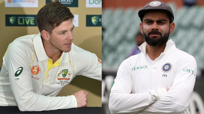 Australia skipper Tim Paine said he is relishing his sometimes heated battle with animated Indian counterpart Virat Kohli, and promised \intense, hard\ cricket in the crunch Boxing Day Test at Melbourne. (Photo: AFP / AP)