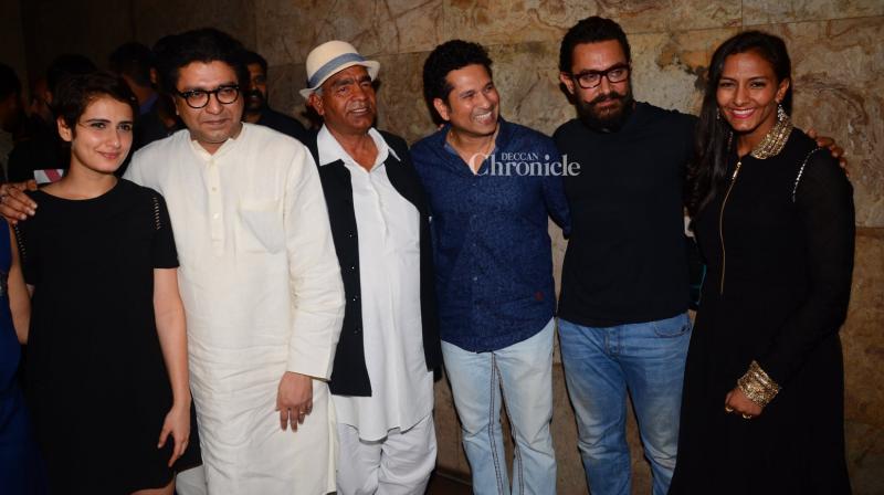 Celebs from various fields come out for Aamirs Dangal screening