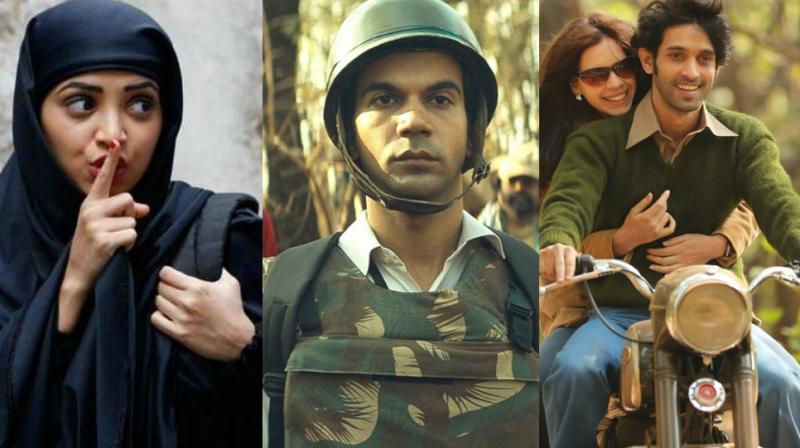 Stills from Lipstick Under My Burkha, Newton and A Death in the Gunj.