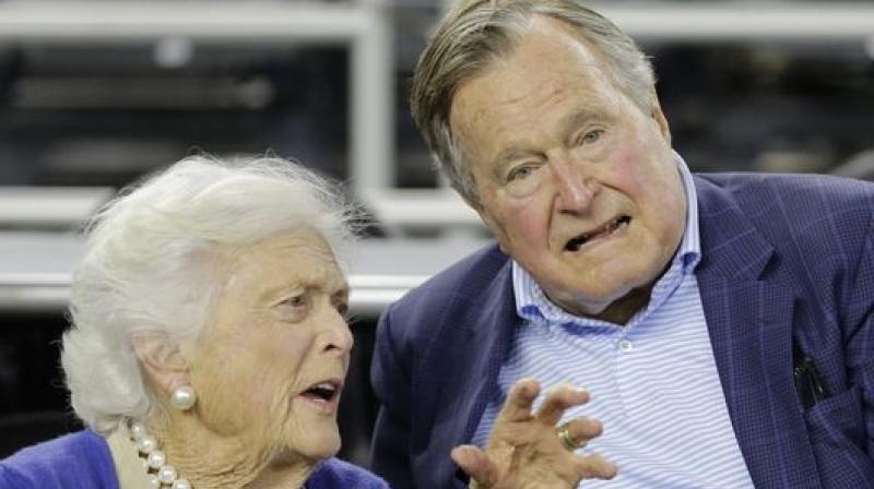 The 92-year-old former president and the 91-year-old former first lady both had been admitted to Houston Methodist Hospital. (Photo: AP)