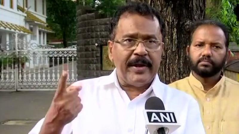 BJP Kerala unit chief P S Sreedharan Pillai, an advocate practicing in the Kerala High Court, said the priest had called him seeking a legal clarification, which he had given. (Photo: ANI)