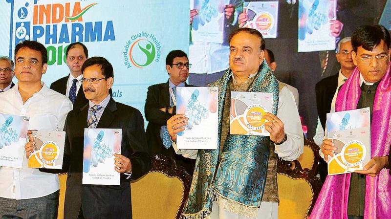 Union Chemicals and Fertilisers Minister H.N.  Ananth Kumar at the launch of Ayushman Bharat insurance scheme in Bengaluru.